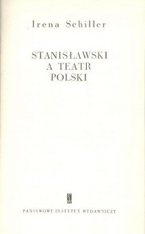 Stanisławski a teatr polski / Schiller