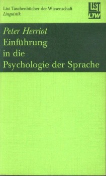 Einführung in die Psychologie der Sprache.