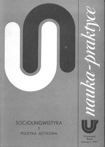 Socjolingwistyka 1. Polityka językowa.