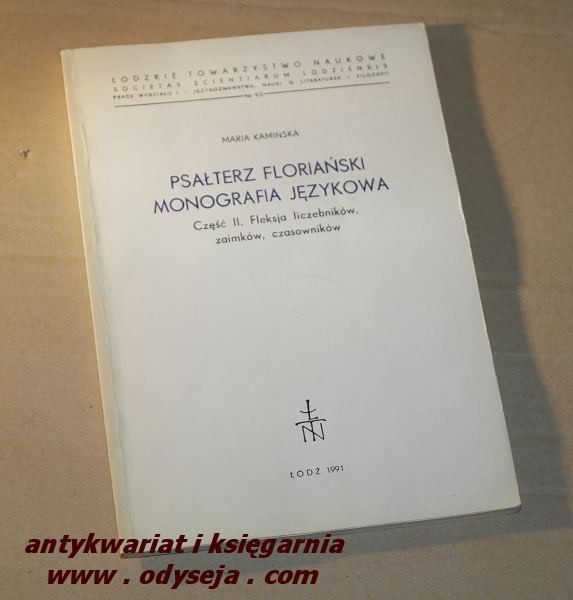 PSAŁTERZ FLORIAŃSKI MONOGRAFIA JĘZYKOWA - Kamińska