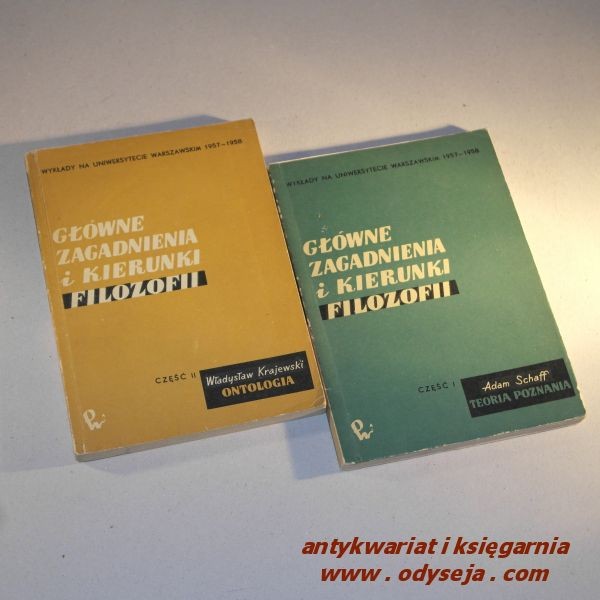 GŁÓWNE ZAGADNIENIA I KIERUNKI FILOZOFII
