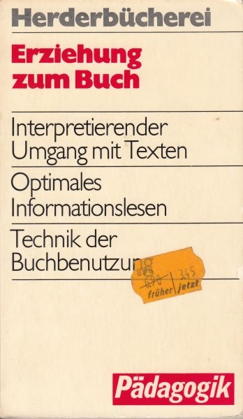 Erziehung zum Buch 