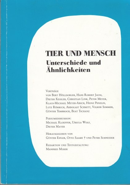 Tier und Mensch : Unterschiede und Ähnlichkeiten 