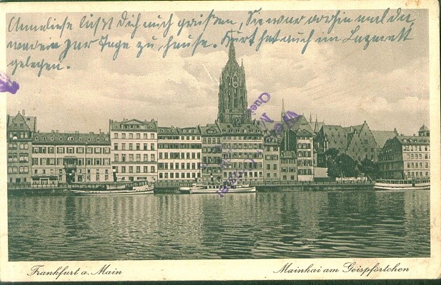 Frankfurt am Main,  Mainkai am Geispförtchen