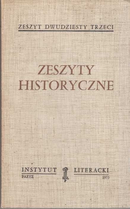 Zeszyty historyczne z. 23 (paryski oryginał)