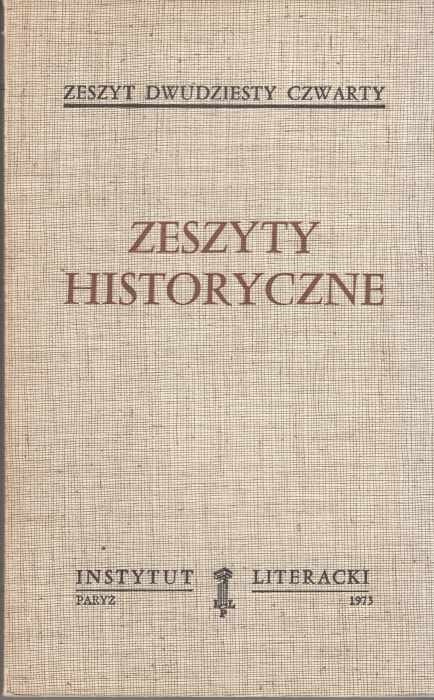 Zeszyty Historyczne z. 24 (paryski oryginał)