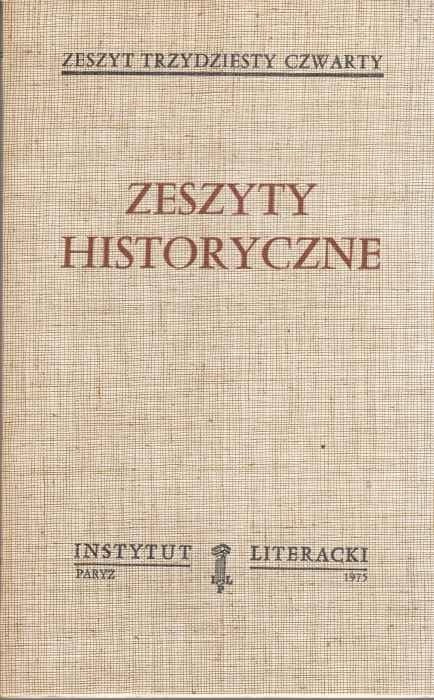 Zeszyty historyczne z. 34  (paryski oryginał)