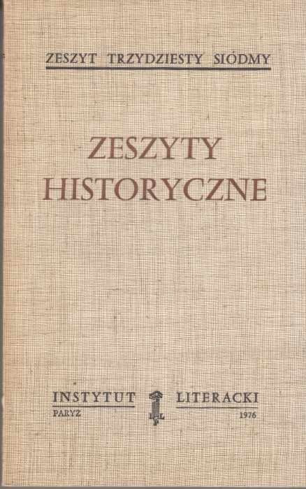 Zeszyty historyczne z. 37  (paryski oryginał)