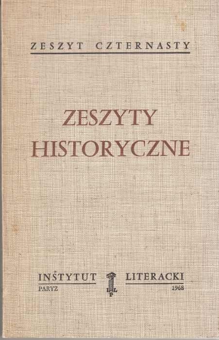 Zeszyty Historyczne z. 14  (paryski oryginał)
