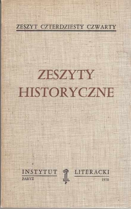 Zeszyty historyczne z. 44  (paryski oryginał)