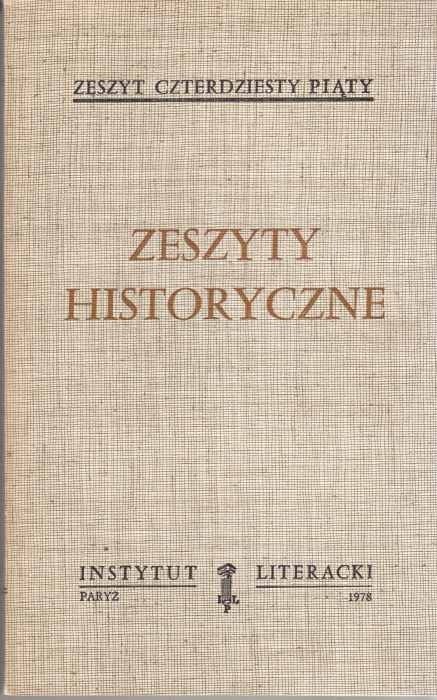 Zeszyty historyczne z. 45  (paryski oryginał)