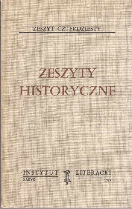 Zeszyty historyczne z. 40  (paryski oryginał)