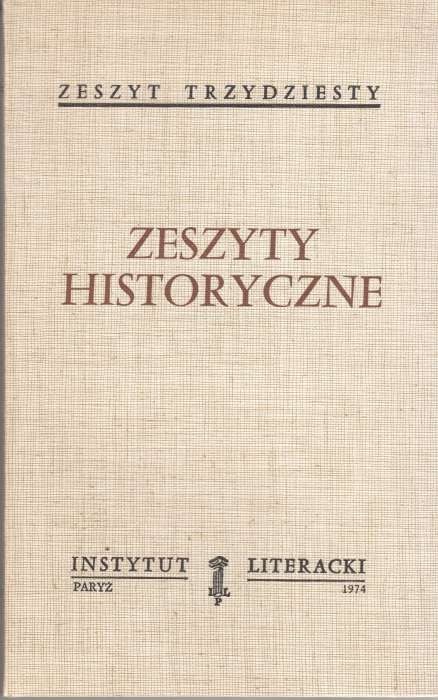 Zeszyty historyczne z. 30  (paryski oryginał)
