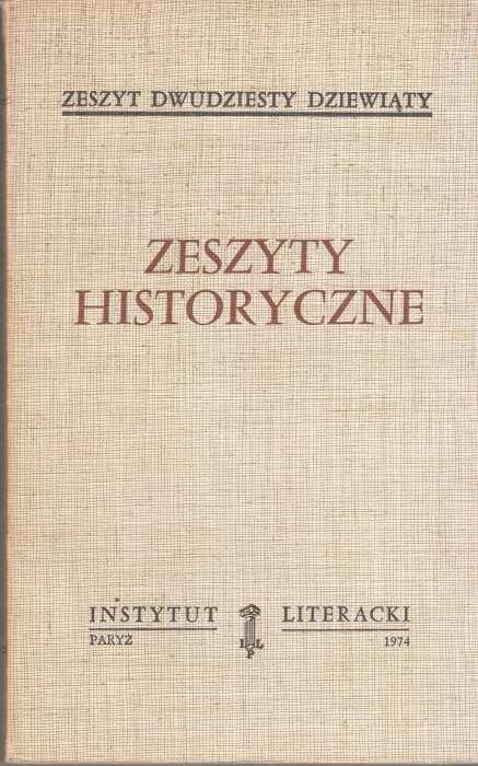 Zeszyty historyczne z. 29 (paryski oryginał)