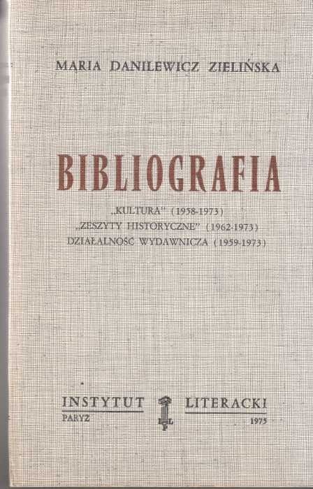 Bibliografia / Danilewicz Zielińska
