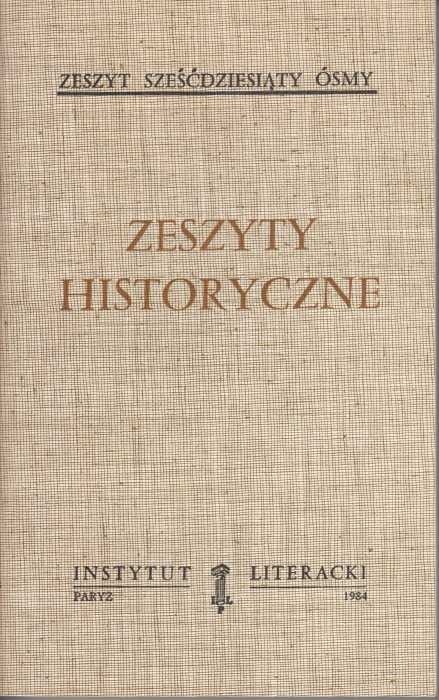Zeszyty Historyczne z. 68 (paryski oryginał)