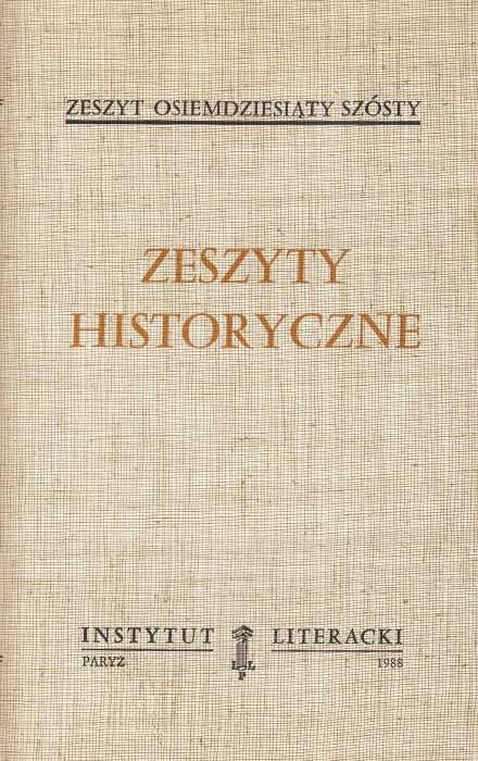 Zeszyty Historyczne z. 86 (paryski oryginał)