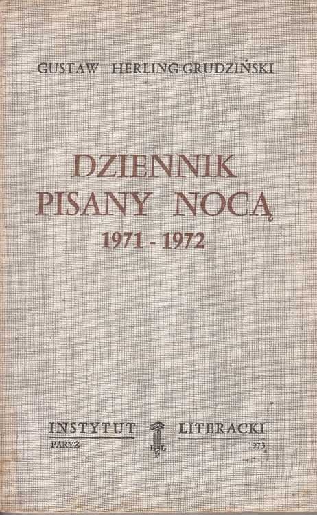 Dziennik pisany nocą 1971-1972 / 