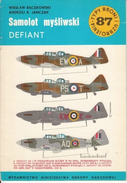 TBiU 87 Samolot myśliwski DEFIANT
