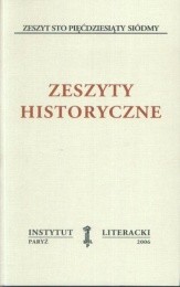 Zeszyty Historyczne zeszyt 157