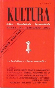 Kultura nr 1/628 - 2/629  (wydanie krajowe) 2000