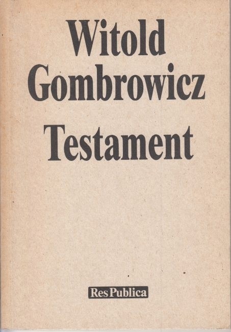Testament /  Gombrowicz