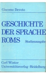 Geschichte Sprache Roms /  Devoto G.