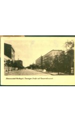 Litzmannstadt / Warthegaŭ. Danziger Straße mit Reservelazarett