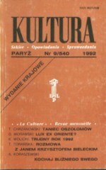 Kultura nr 9/540 (wydanie krajowe)  1992