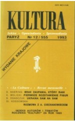 Kultura nr 12/555 (wydanie krajowe) 1993