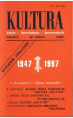 Kultura nr 9/600 (wydanie krajowe) 1997